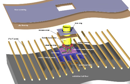 Exhibition stand engineering drawing