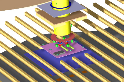 Exhibition stand engineering drawing close-up