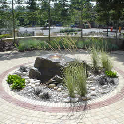 Boulder outdoor water feature